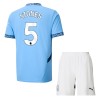 Officiële Voetbalshirt + Korte Broek Manchester City Stones 5 Thuis 2024-25 - Kids